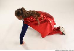 VIKY SUPERGIRL KNEELING POSE 2